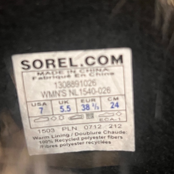 Sorel Joan of Arctic light metal blue winter boots size 7 - Picture 6 of 6